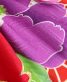成人式振袖[minmam]白に赤青黒の伝統文様・紫赤の大きな椿[身長167cmまで]No.909